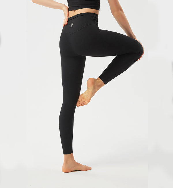 High Rise Leggings With Back Pocket