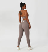 Halter Neck Ruched Sports Bra