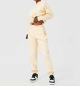 Sweats Joggers-Cream