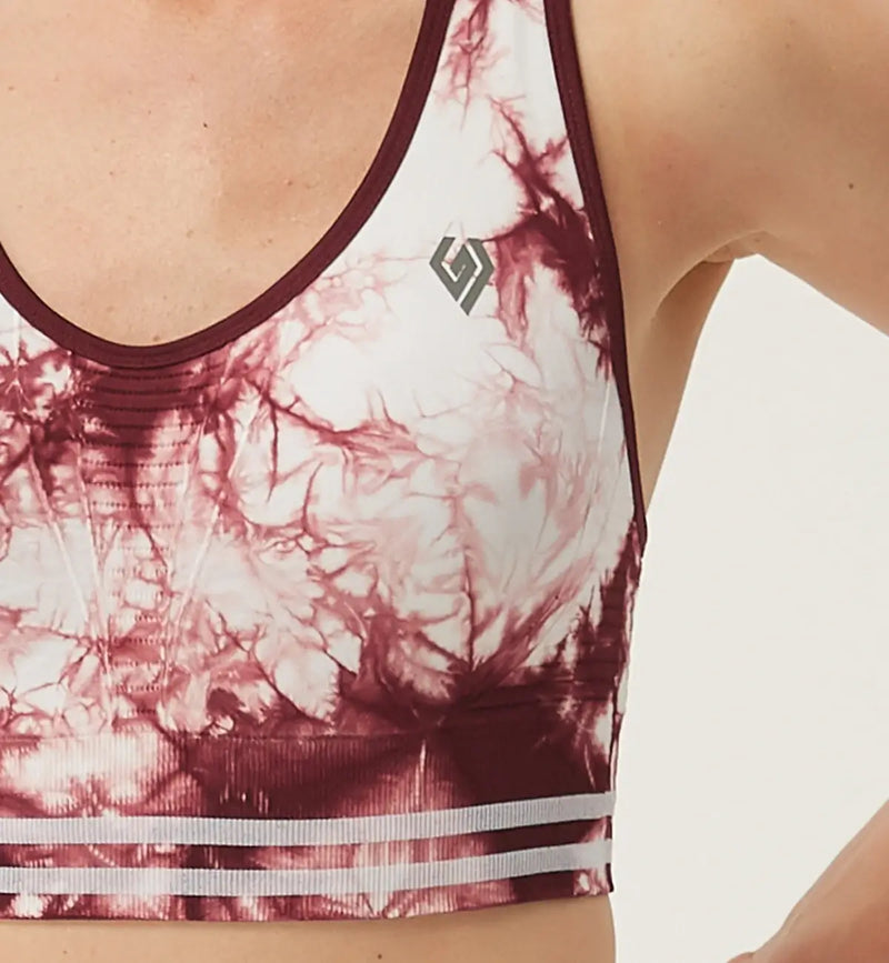 Tie Dye Blossom High Impact Sports Bra