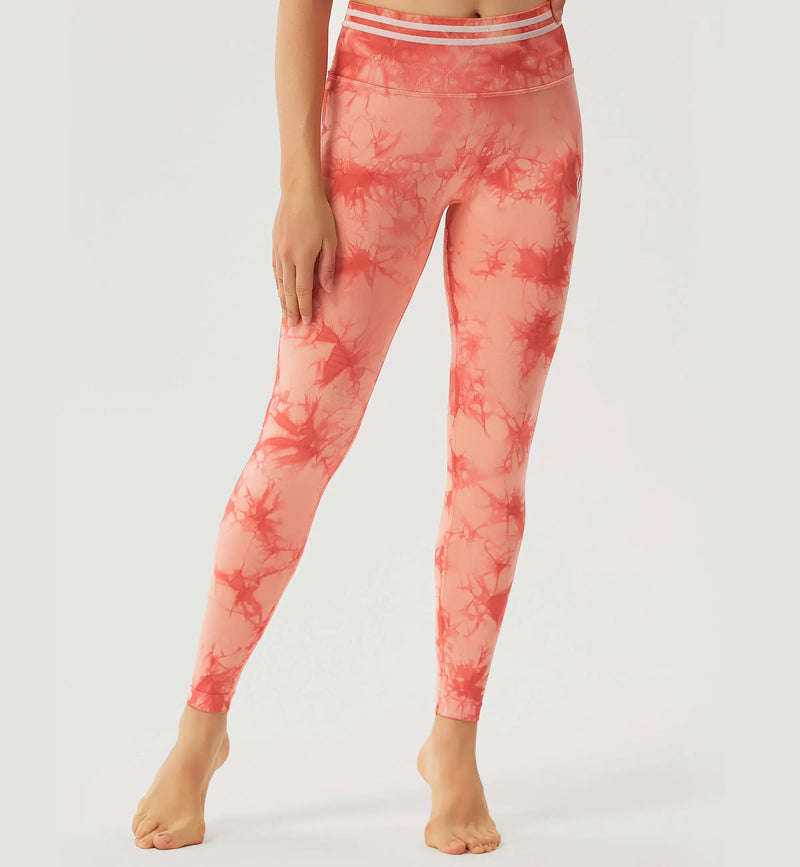 Tie Dye Blossom Seamless Leggings