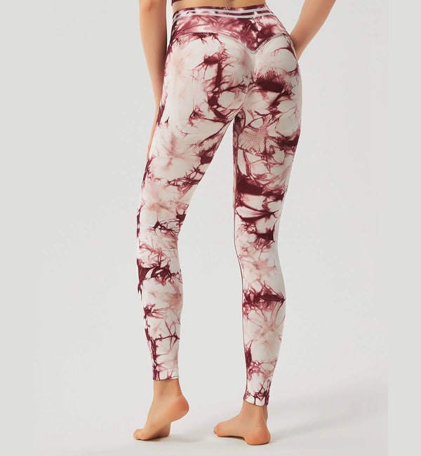 Tie Dye Blossom Seamless Leggings