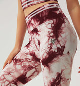 Tie Dye Blossom Seamless Leggings