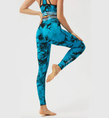 Tie Dye Blossom Seamless Leggings