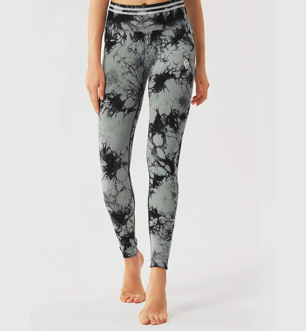 Tie Dye Blossom Seamless Leggings