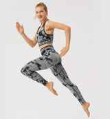 Tie Dye Blossom Seamless Leggings